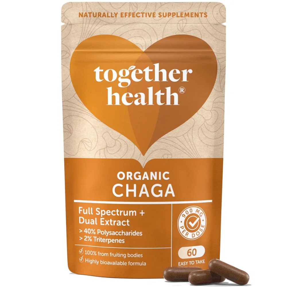 Together Health Organická Čaga - Full Spectrum extrakt, 60 kapsúl