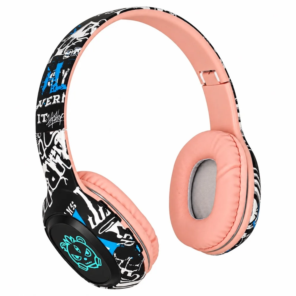 MG Pure Bass P95 bezdrôtové slúchadlá, ružové / čierne