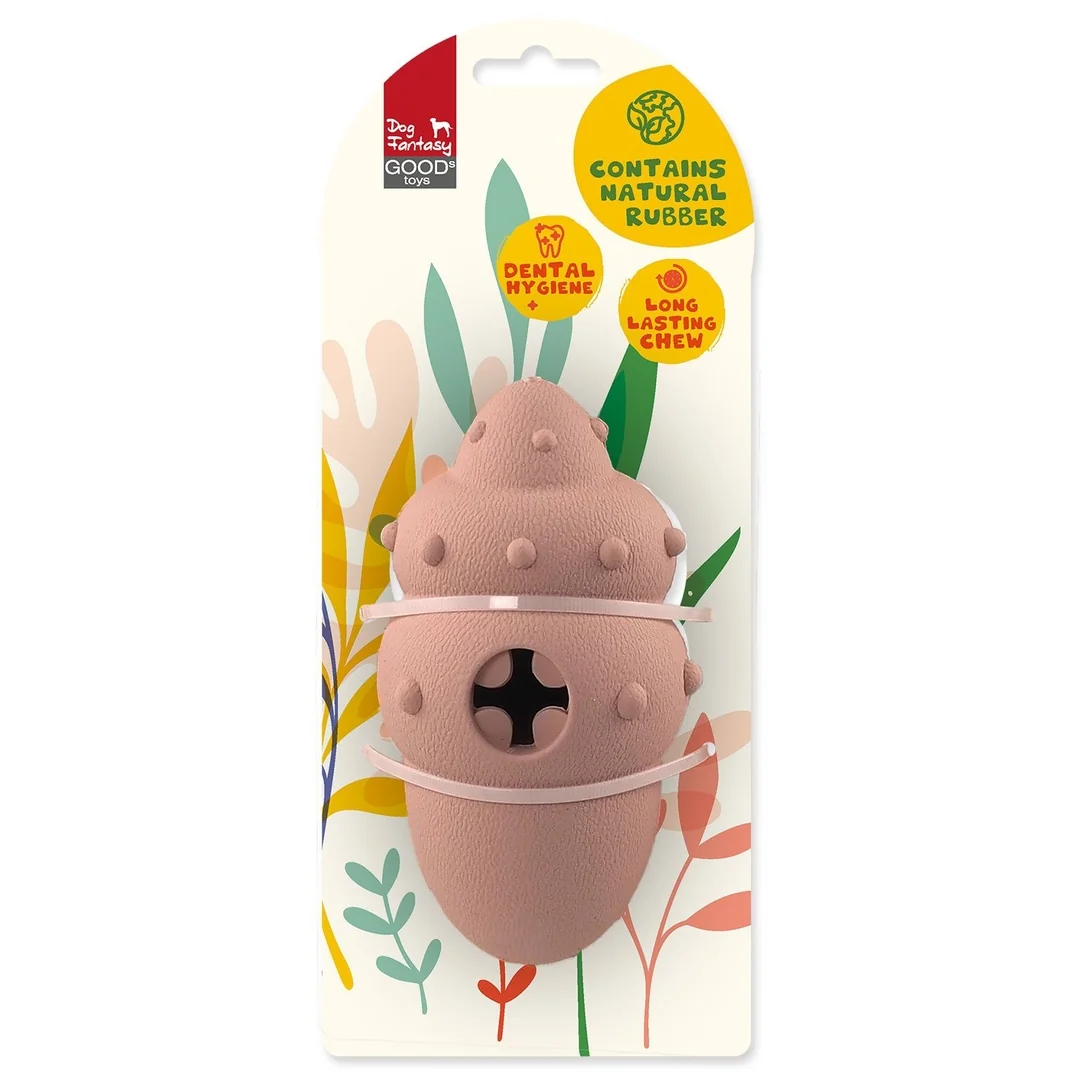 Hračka Dog Fantasy Sea Natural Toy lastura guma ružová 14,5cm