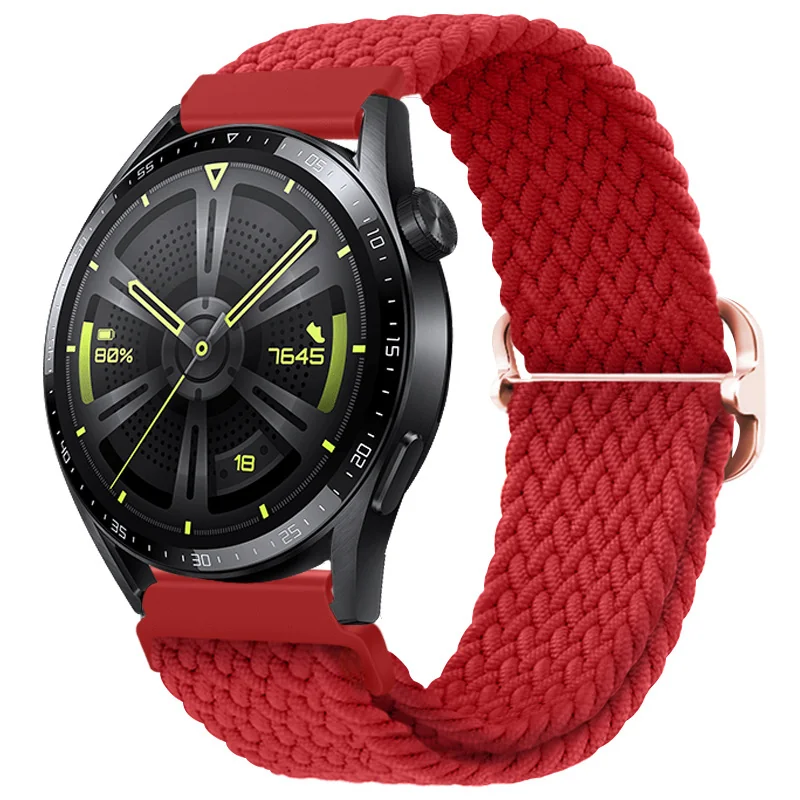 BStrap Elastic Nylon remienok na Garmin Vivoactive 3 red