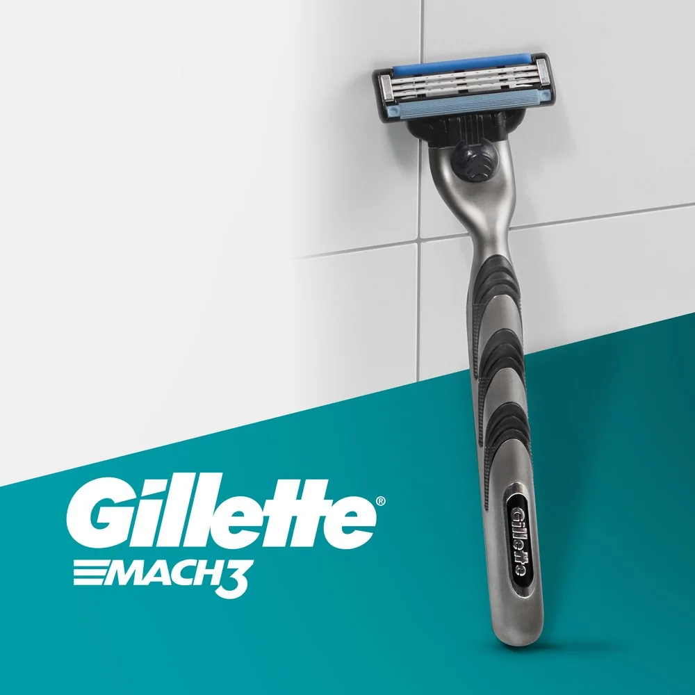 Gillette darčeková sada Mach3: pánsky holiaci strojček, 2 náhradné hlavice + Old Spice Whitewater 3v1 250 ml 1 set
