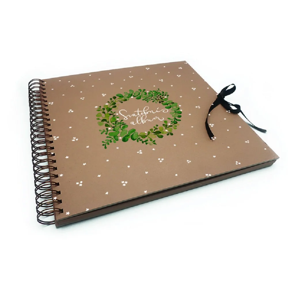 Svadobný scrapbook XL, 30 × 30 cm Kraftový papier