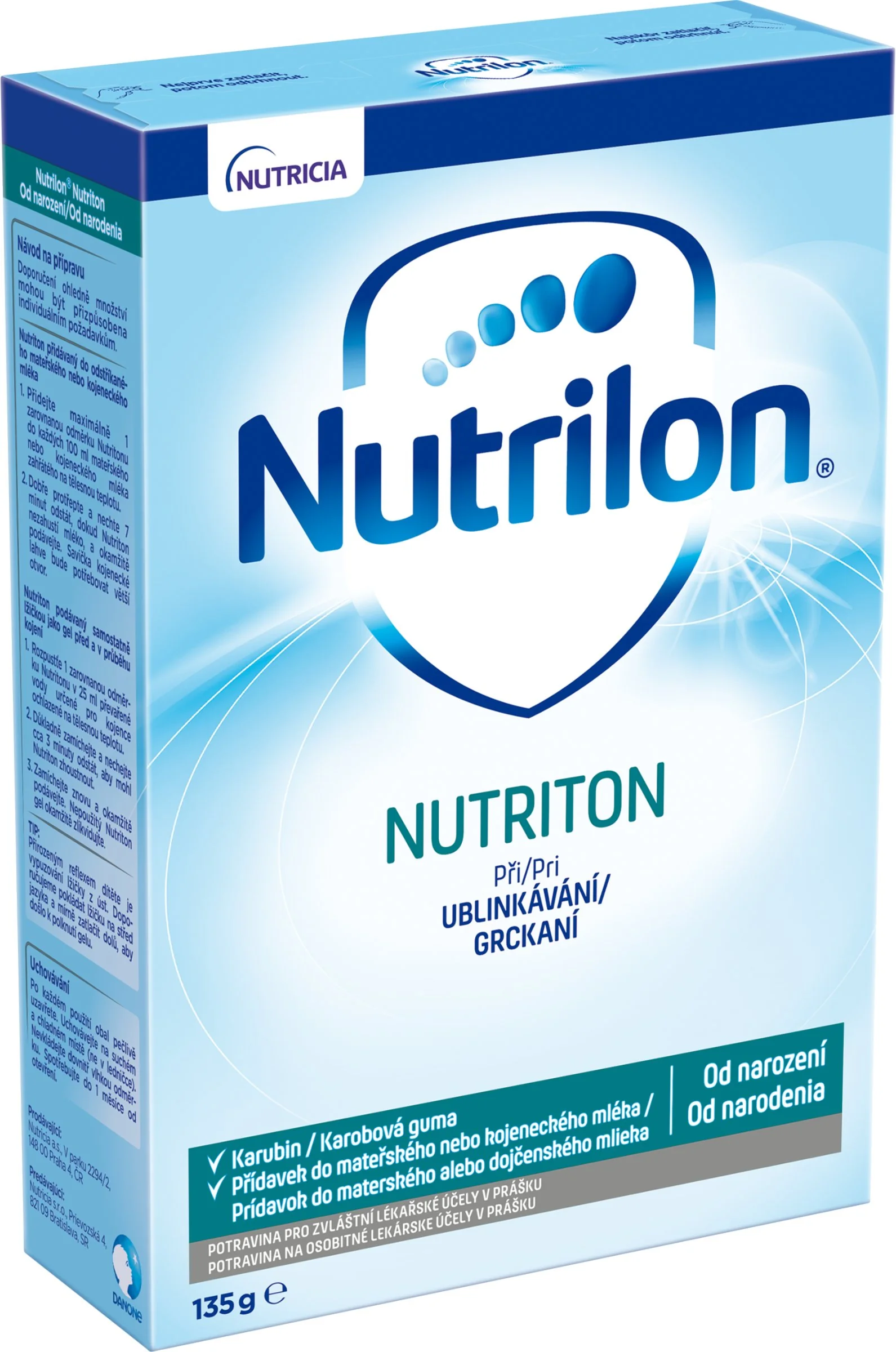 Nutrilon 1 NUTRITON 1×135 g, dietetická potravina, od narodenia