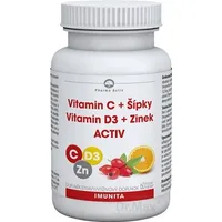 Pharma Activ Vitamín C+Šípky Vit.D3+Zinok ACTIV