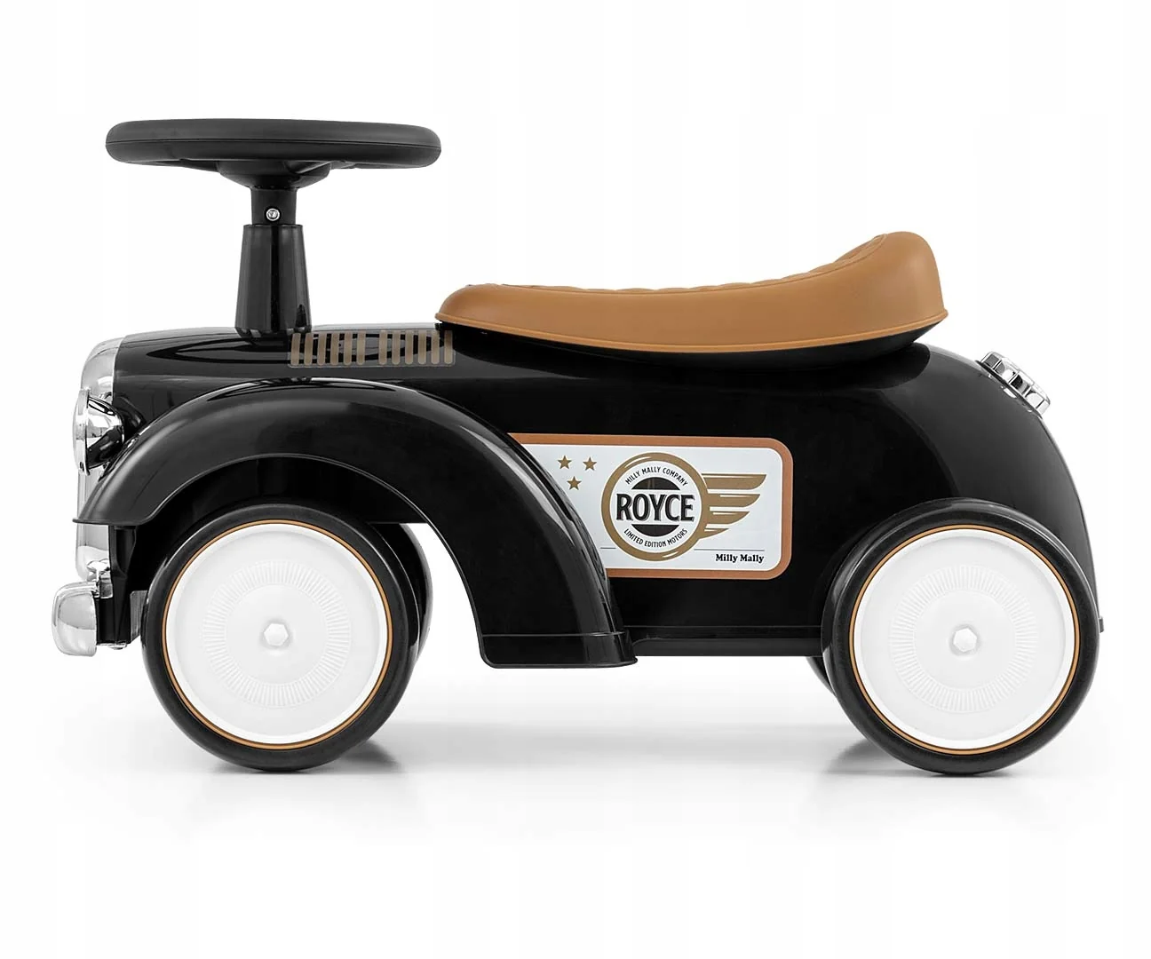 Jazdítko, odrážadlo retro Royce Milly Mally, black