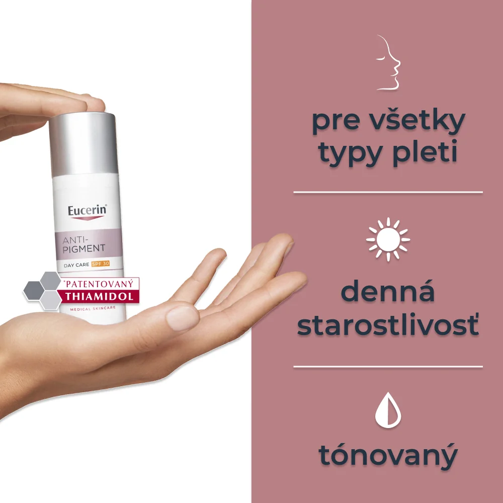 Eucerin ANTI-PIGMENT Denný KRÉM SPF30 Tónovaný stredne tmavý 1x50 ml