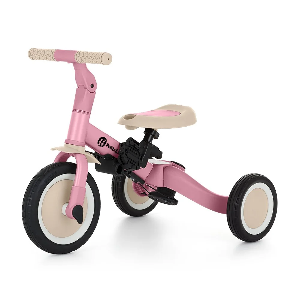Trojkolka multifunkčná 5v1 Turbo Marshmallow Pink