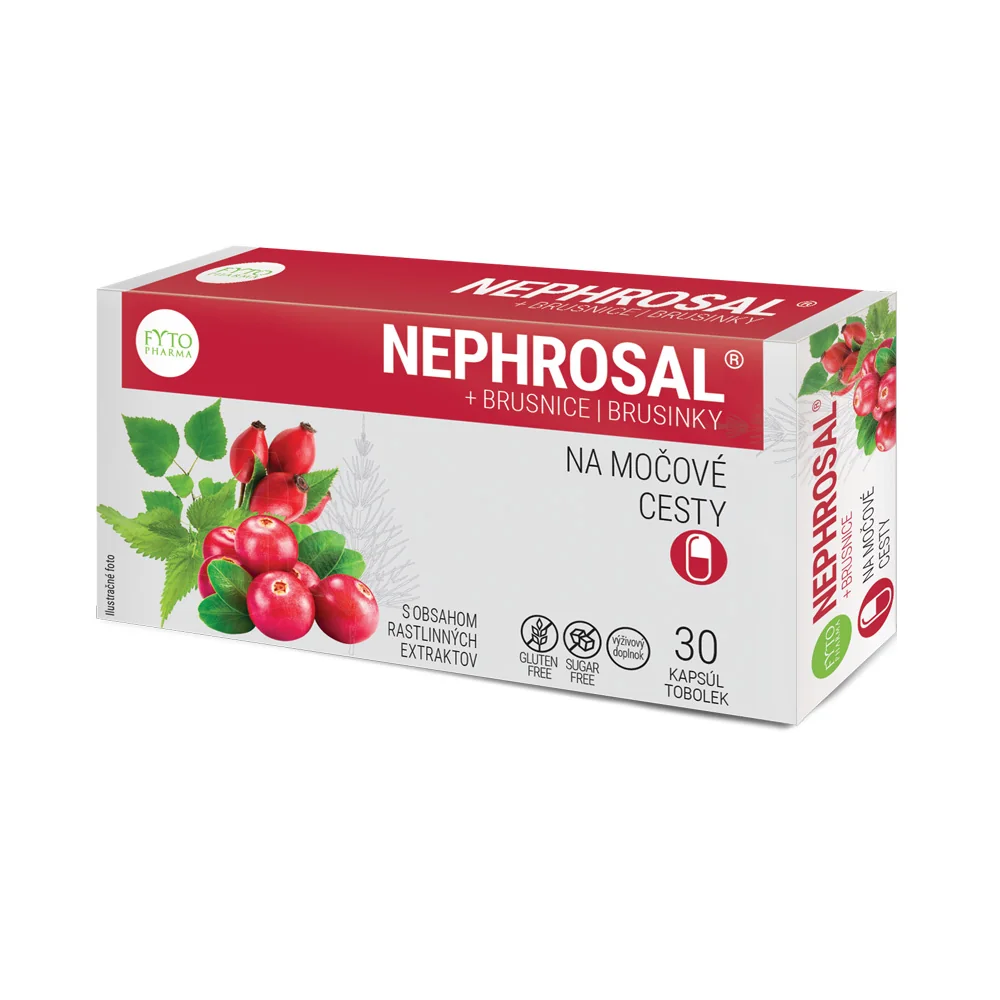 FYTO NEPHROSAL + BRUSNICE na močové cesty 1×30 cps, výživový doplnok