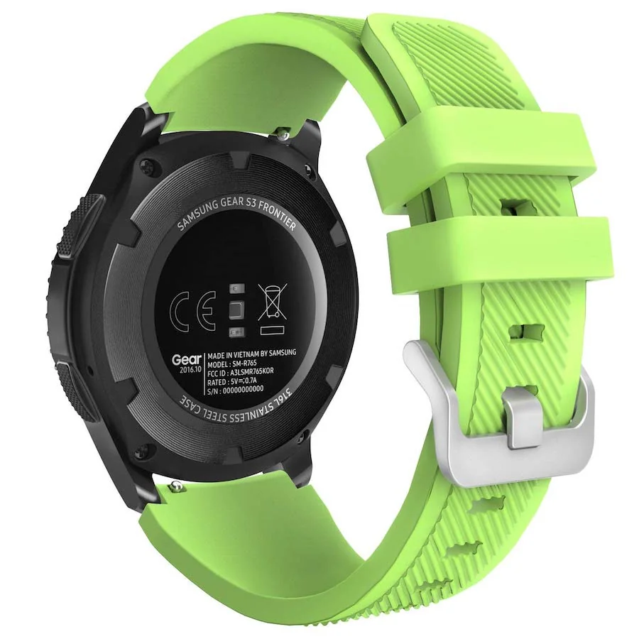 BStrap Silicone Sport remienok na Samsung Gear S3 green