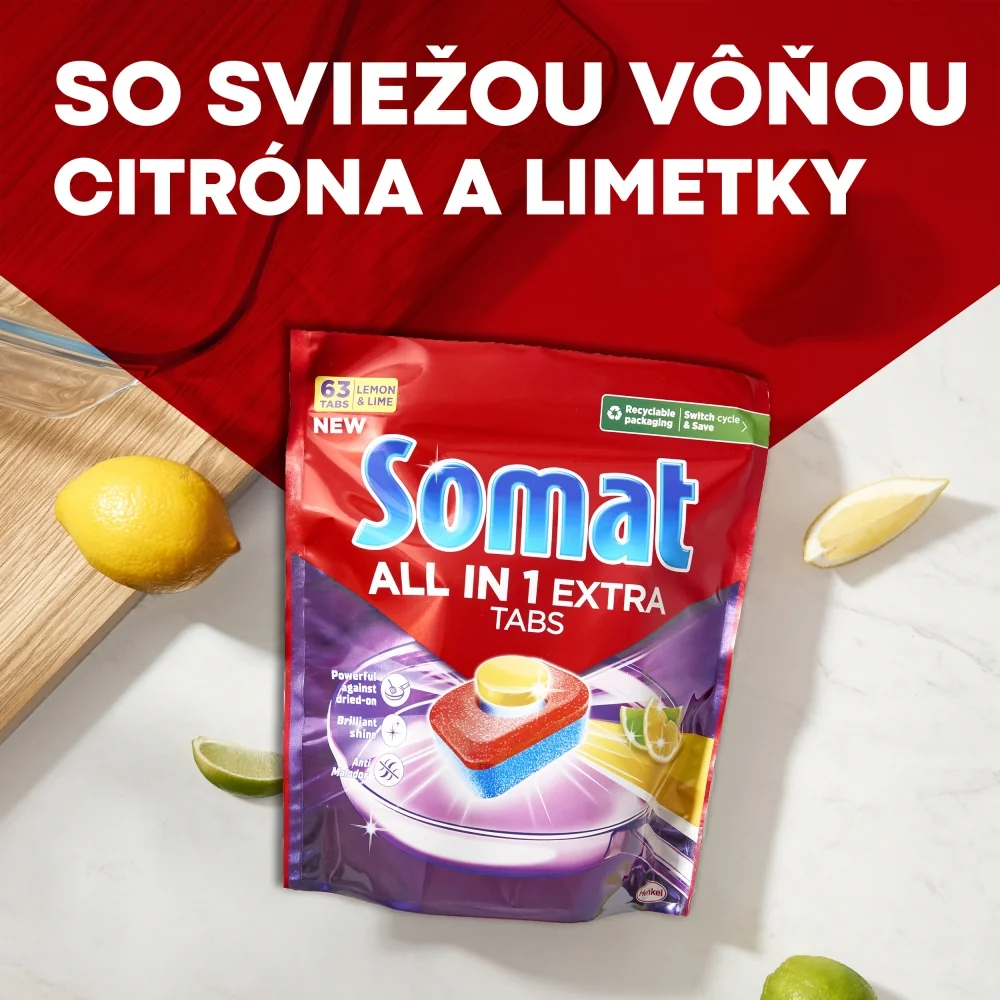 Somat All in One Extra Lemon 115 tabliet 115 ks