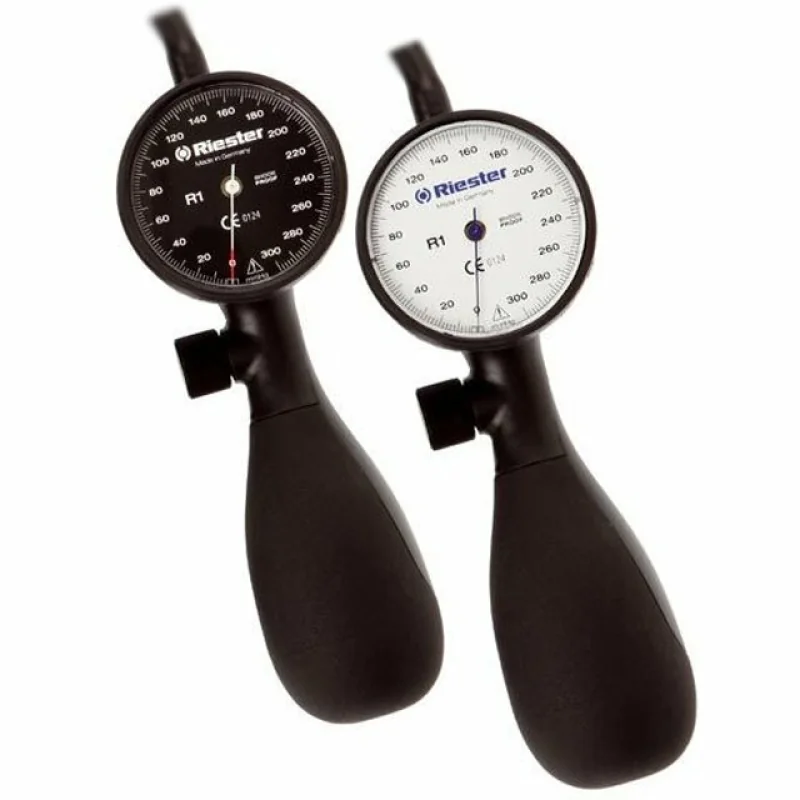 Riester R1 Shock Proof 1250-154 hodinkový tlakomer, čierna stupnica