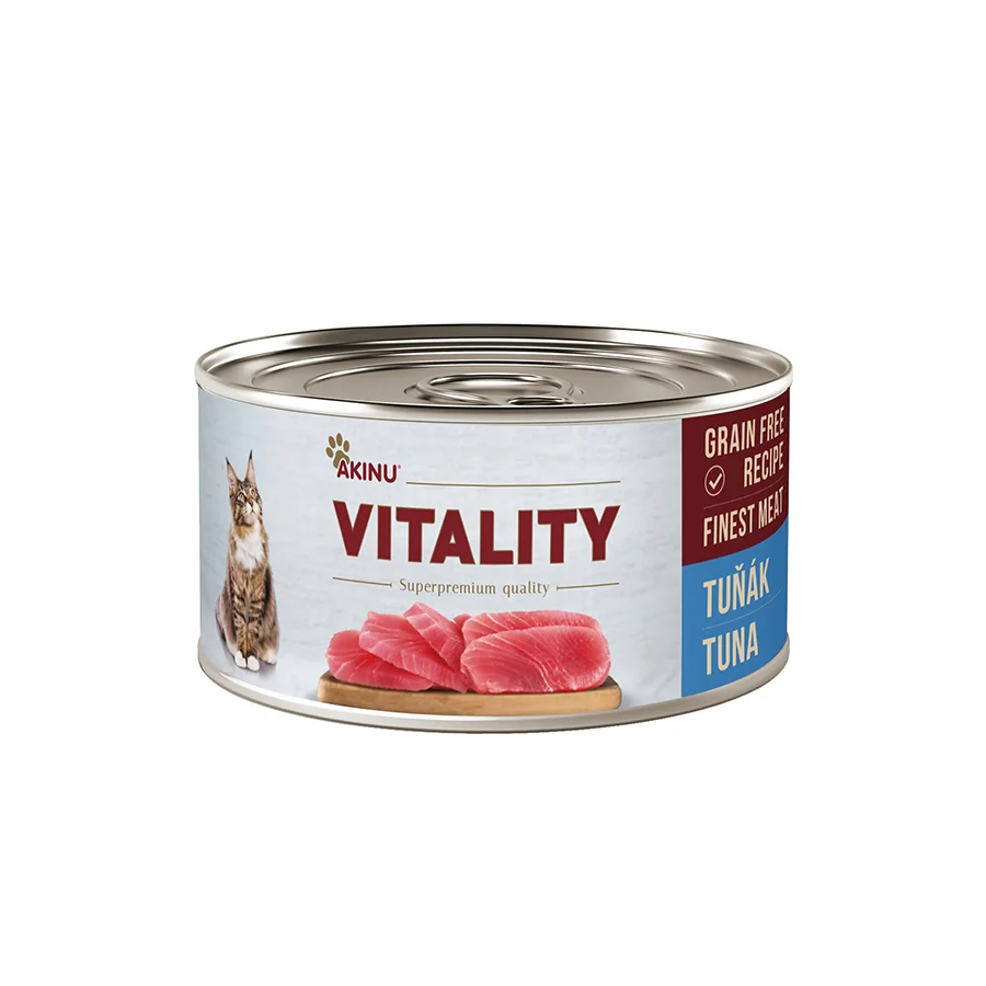 Akinu VITALITY Konzerva s tuniakom pre mačky 10 x 70 g