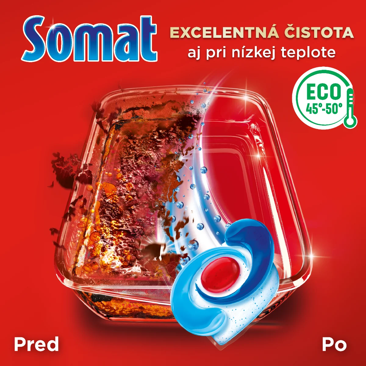 Somat Excellence kapsuly do umývačky riadu 50 ks 1×50 ks, kapsuly do umývačky