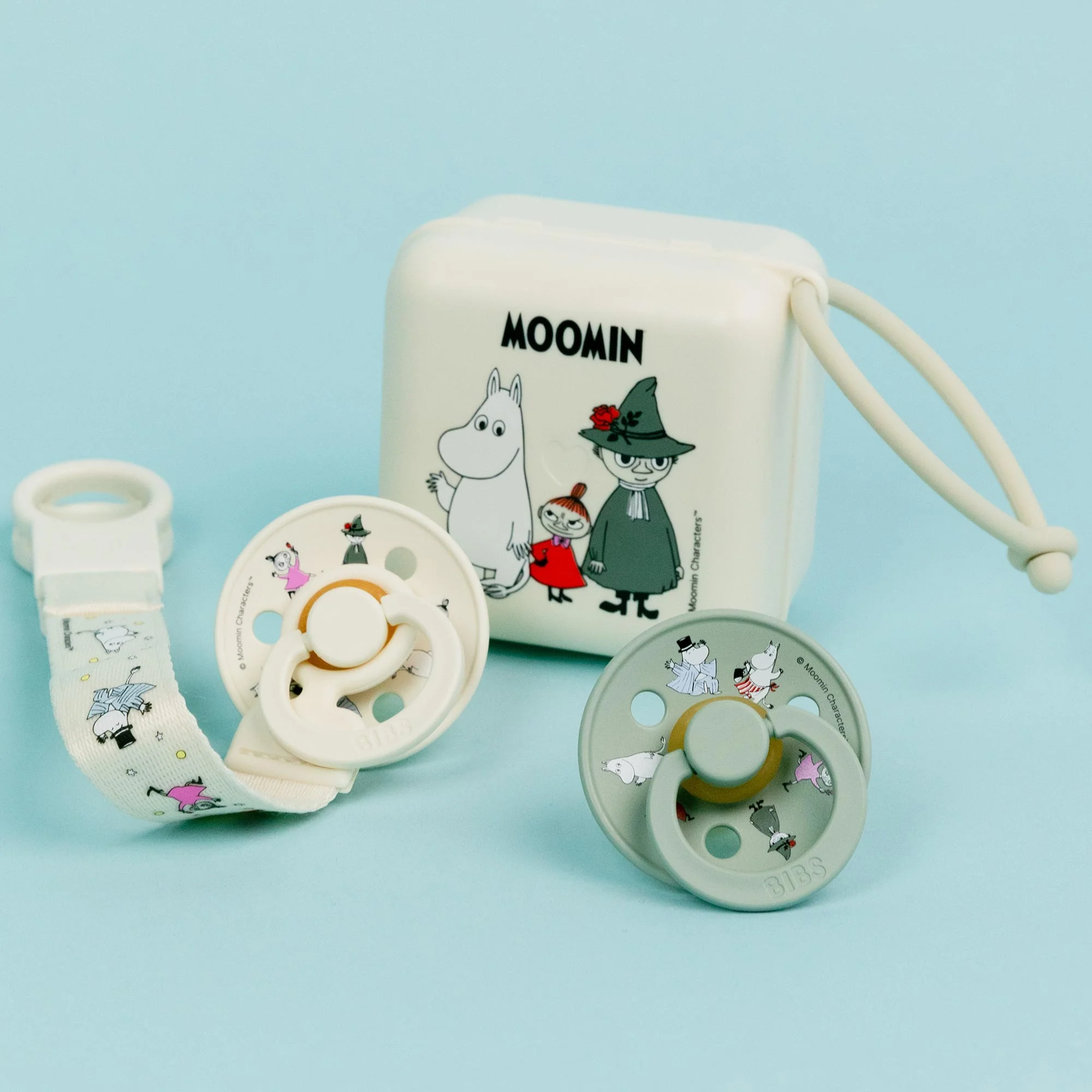 BIBS x Moomin krabička na cumlíky Ivory