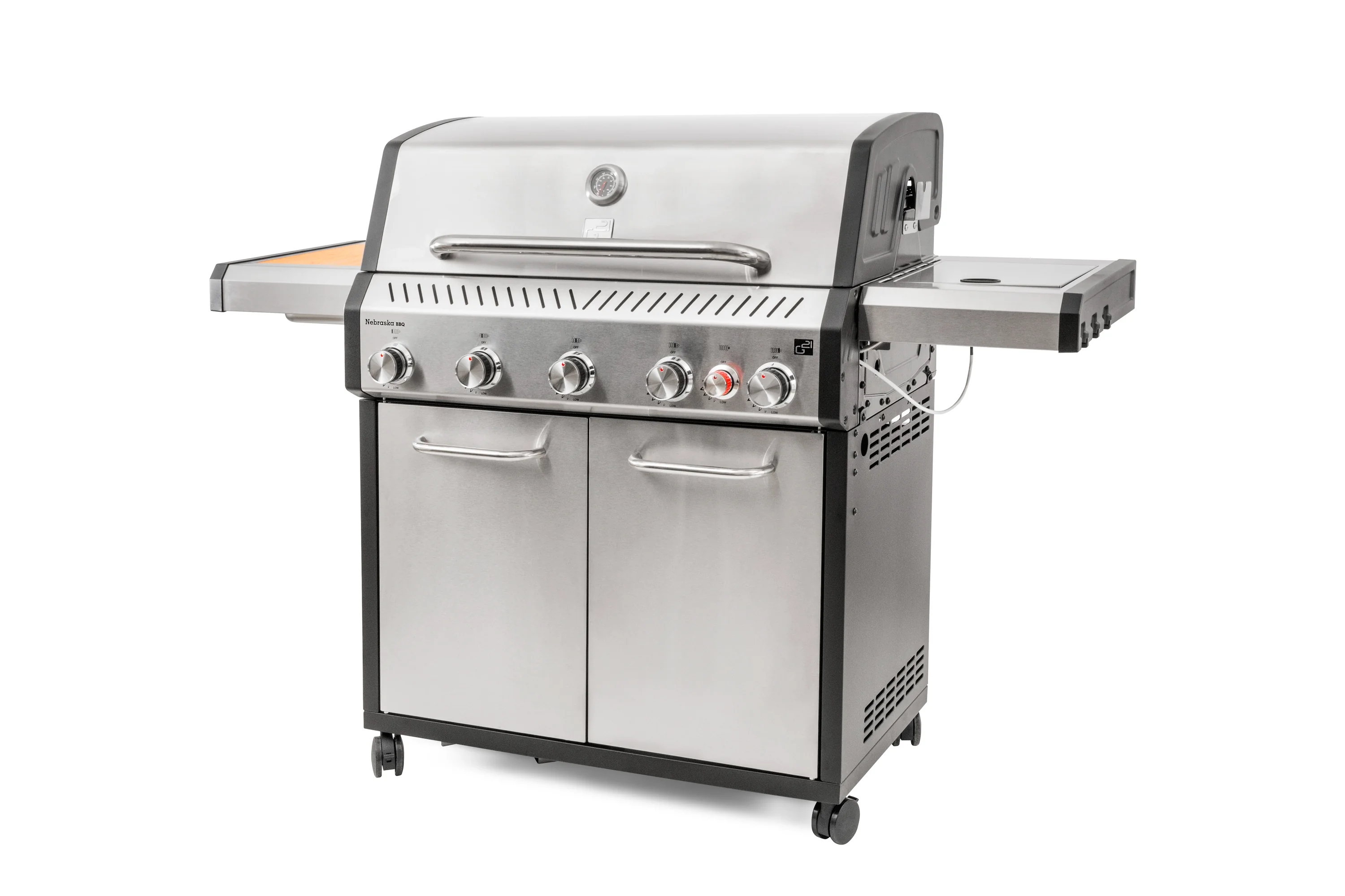 Plynový gril G21 Nebraska BBQ Premium line, 6 horákov + zadarmo redukčný ventil GAH-BBQ6NEBR