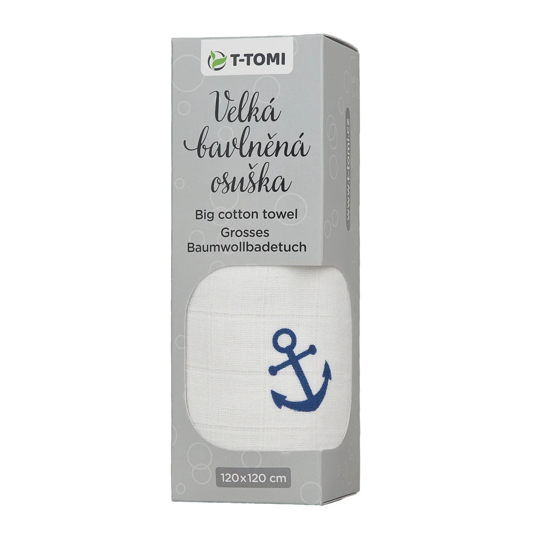 Veľký bavlnený uterák TETRA Kotvy