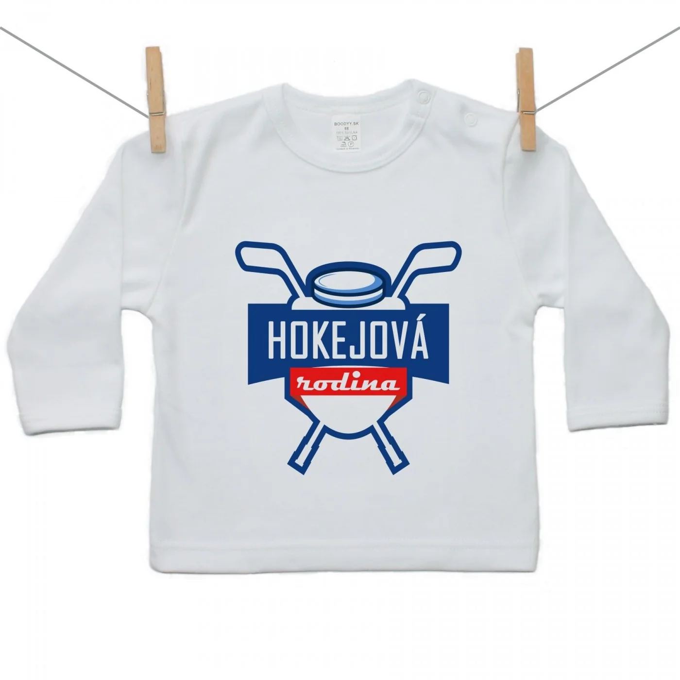 Boodyy Tričko s dlhým rukávom Hokejová rodina Veľkosť: 98