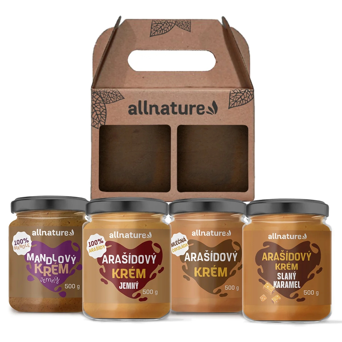 ALLNATURE arašidový krém balíček 1x1 ks, darčekový set