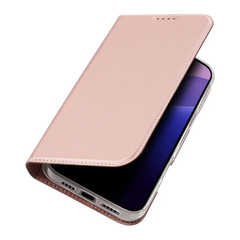 Dux Ducis Skin Pro knižkové puzdro na iPhone 16 Pro Max, ružové