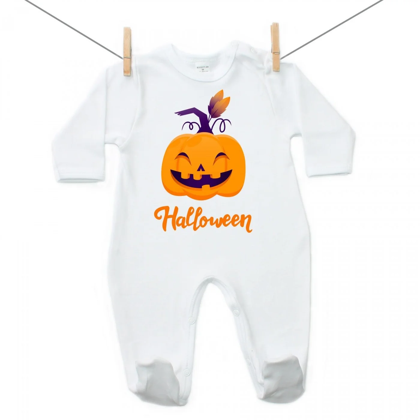 Boodyy Overal Halloween tekvica Veľkosť: 56
