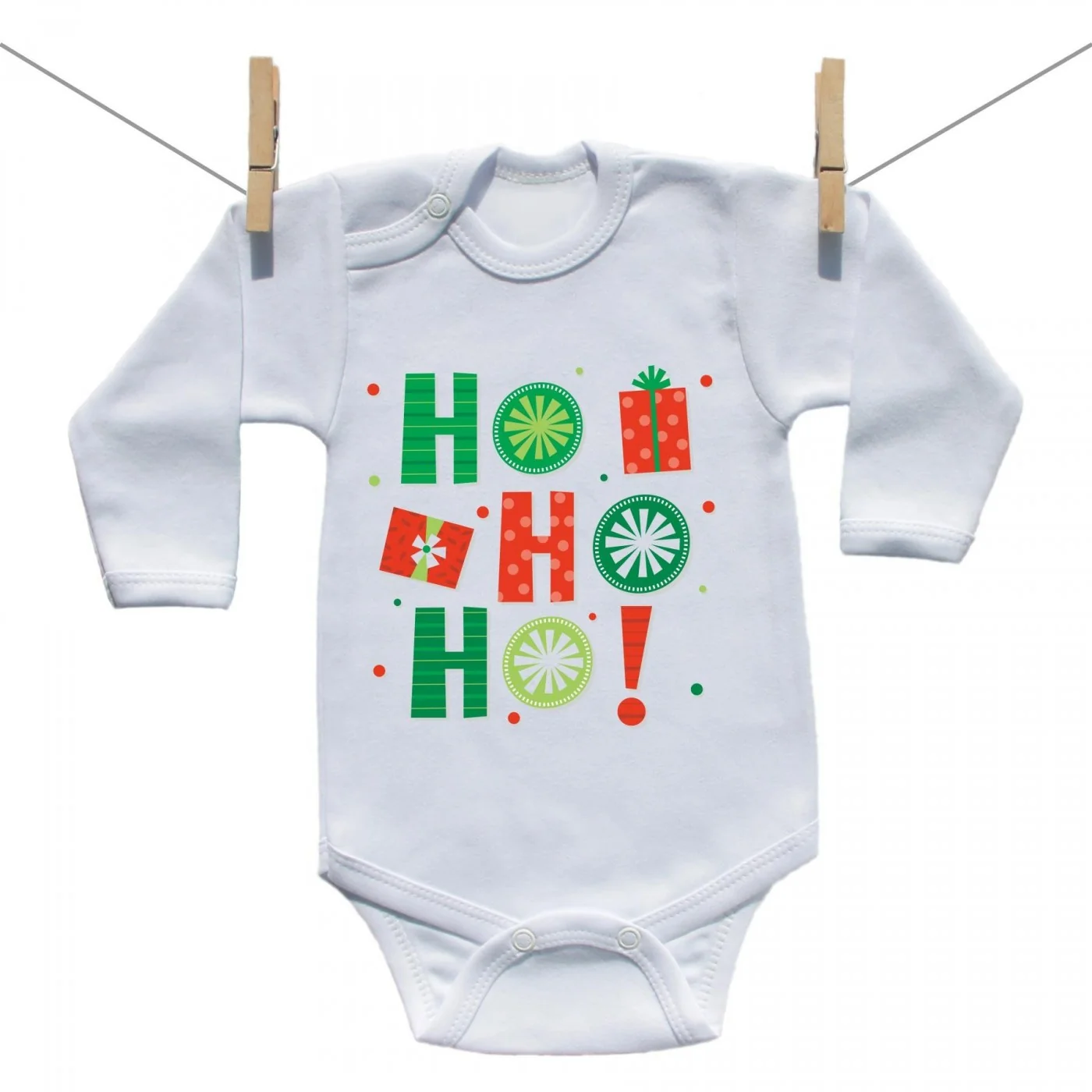 Boodyy Body s dlhým rukávom HO HO HO! Veľkosť: 80