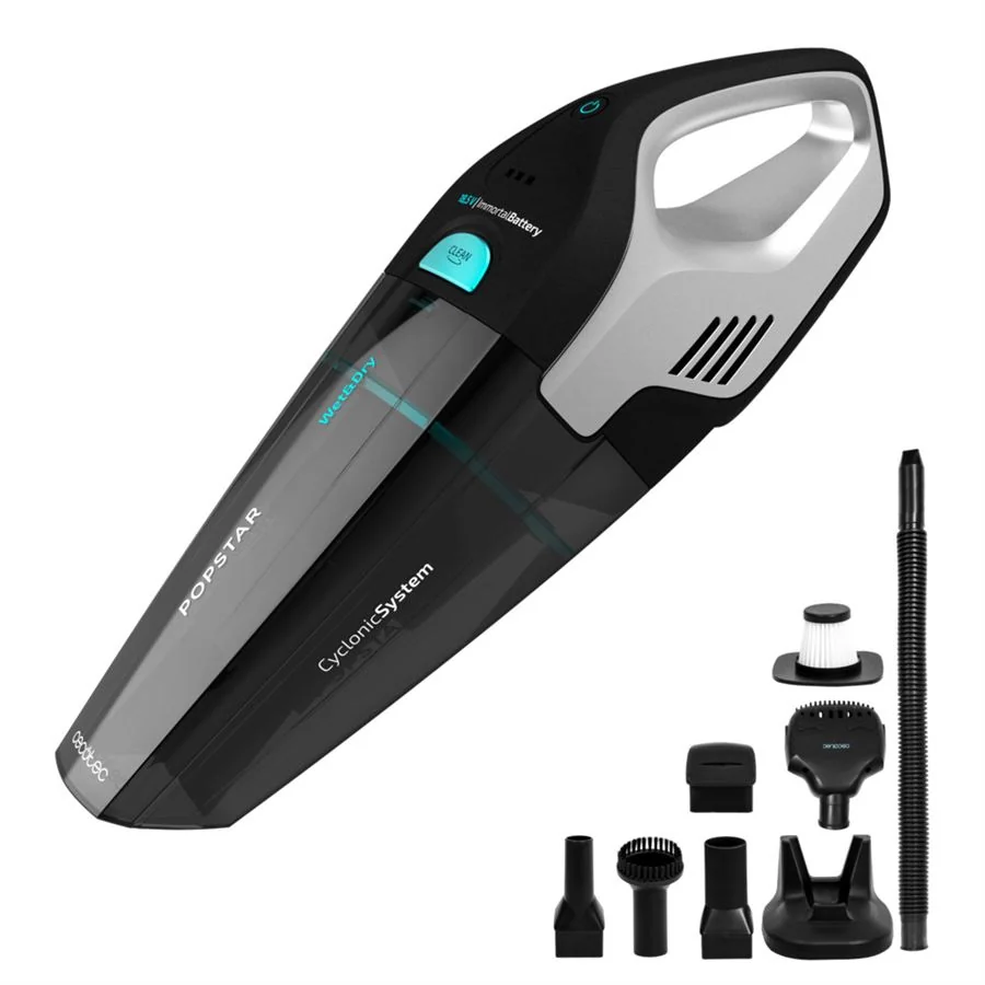 Cecotec Conga Popstar Micro 18,5 V Animal Hand Ručný vysávač Cecotec, 110W, 7,5kPa, 20 min, Wet<Dry, zásobník 500 ml