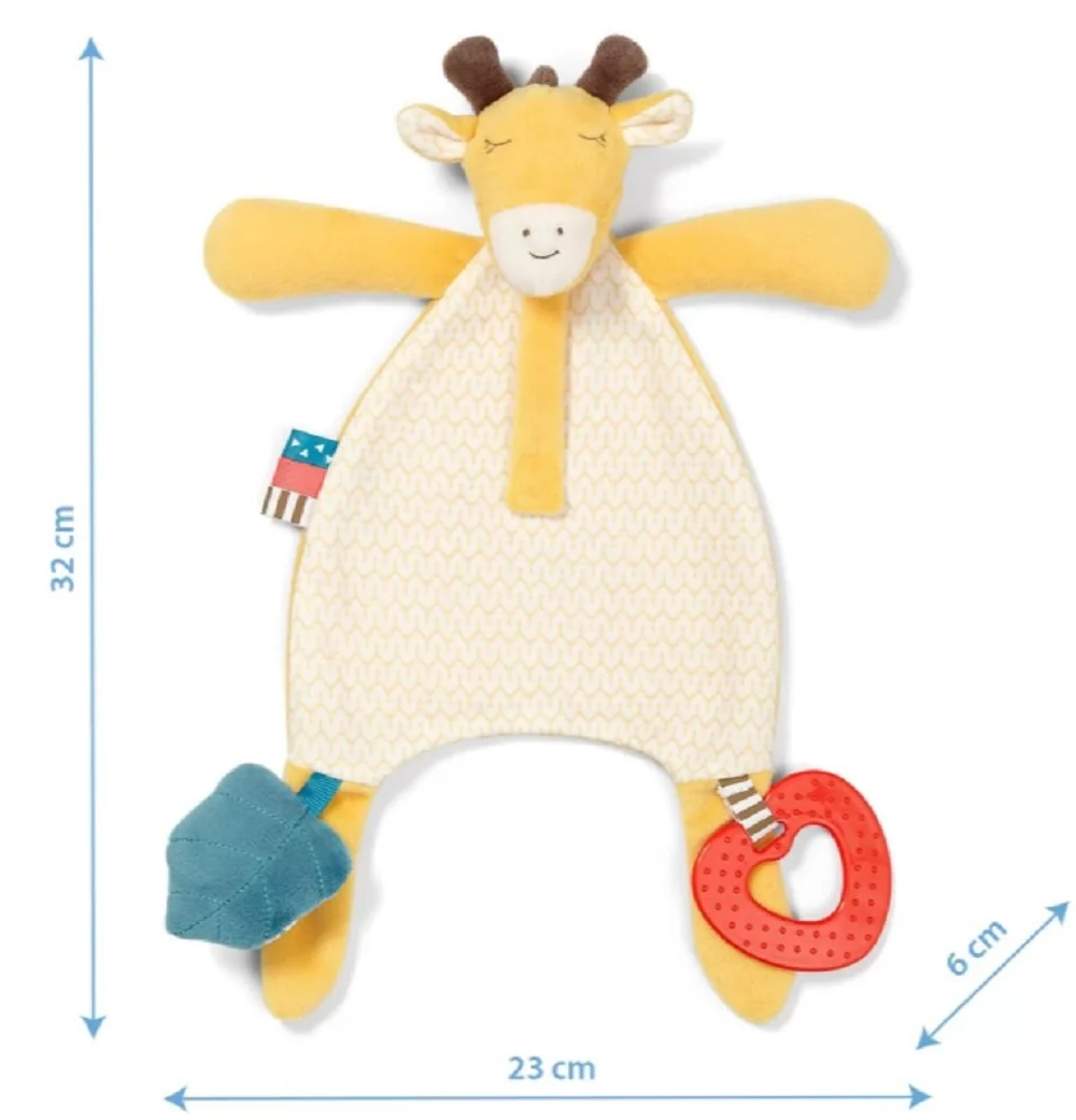 BabyOno Prítulníček s pútkom na cumlík - Skinny Mate Hank, žltá