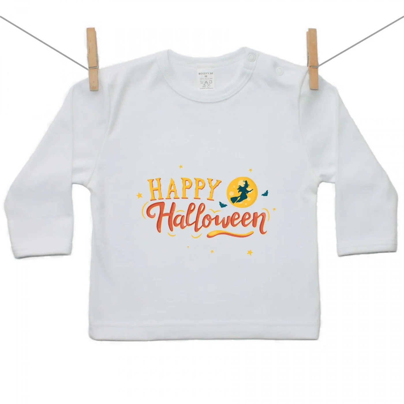 Boodyy Tričko s dlhým rukávom Happy Halloween Veľkosť: 110
