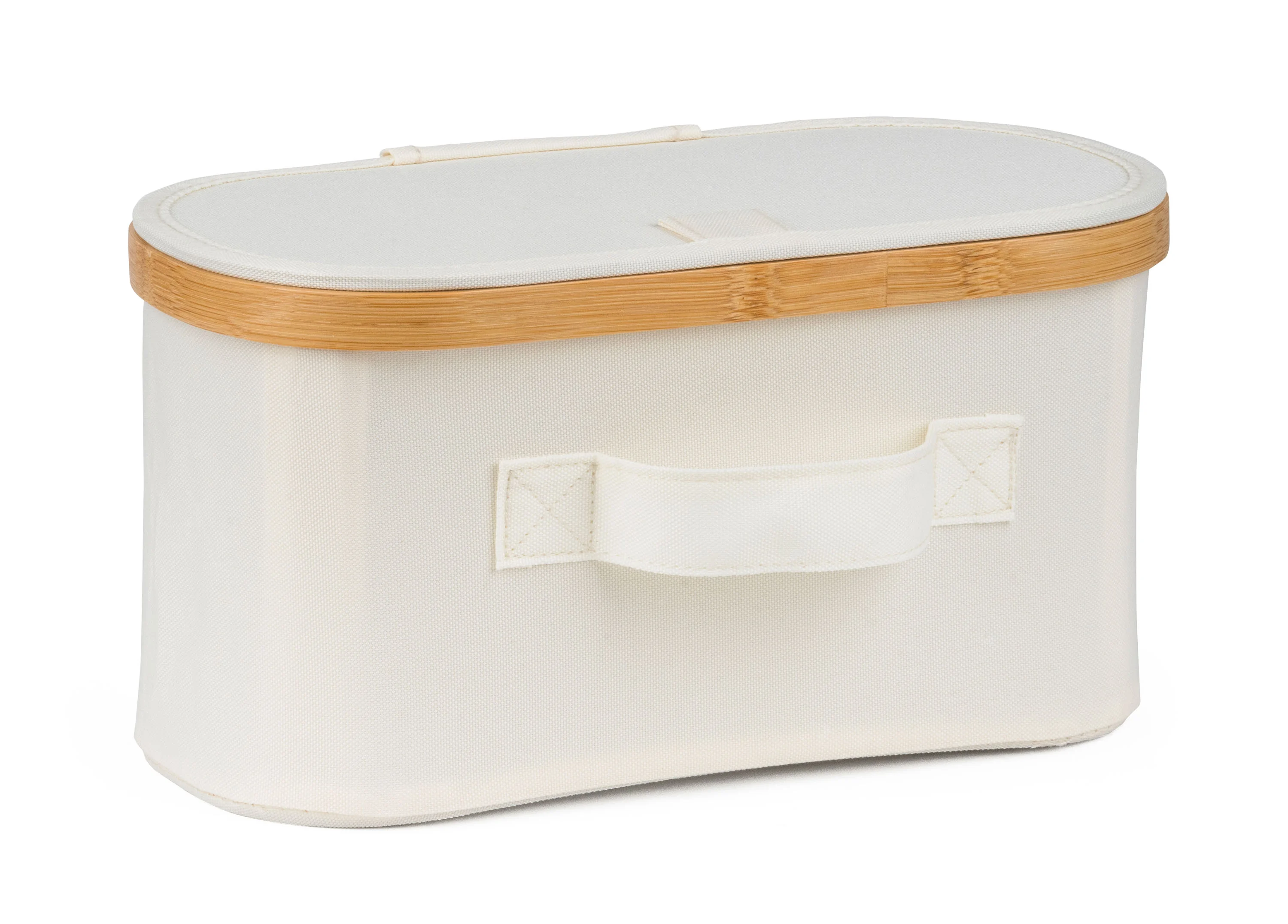 Úložný box G21 30 x 15 x 15 cm, bambusový s vekom, béžový UBG21BAM004B