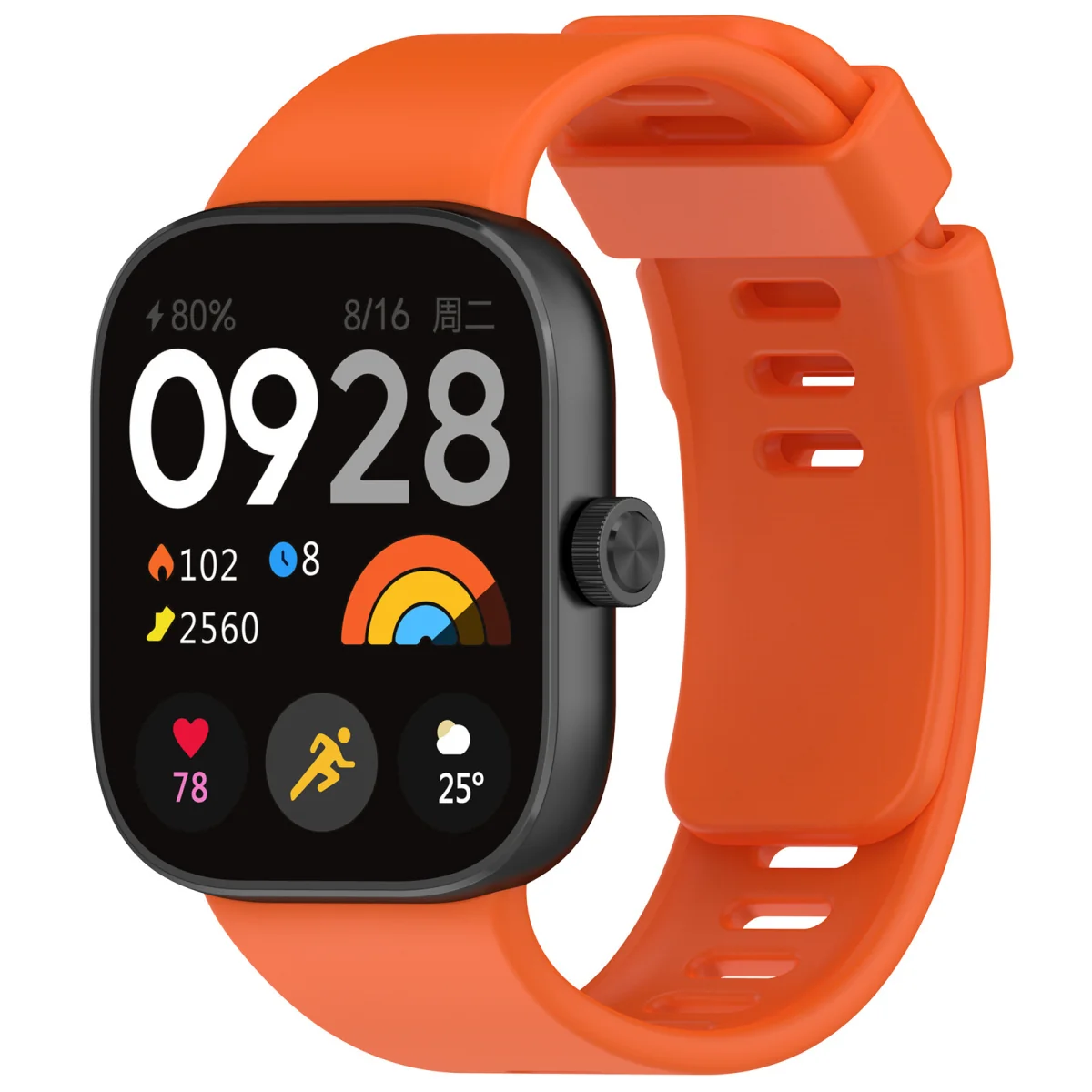 BStrap Silicone remienok na Xiaomi Redmi Watch 4 orange
