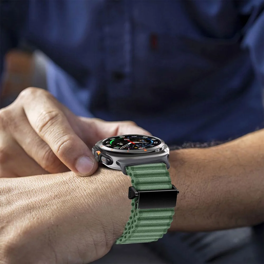 Tech-Protect Weave Pro remienok na Samsung Galaxy Watch Ultra 47mm, gr een