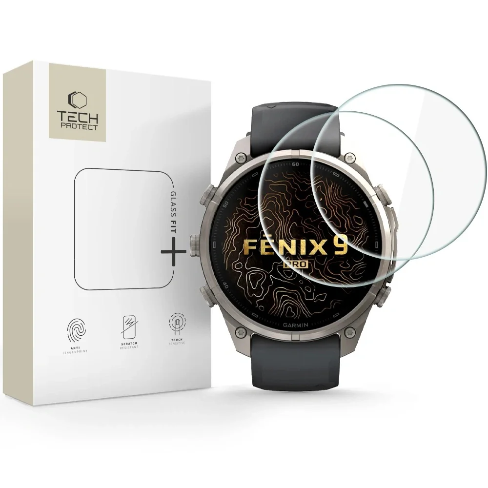 Tech-Protect Glass Fit 2x ochranné sklo na Garmin Fenix 9 Pro (47mm)