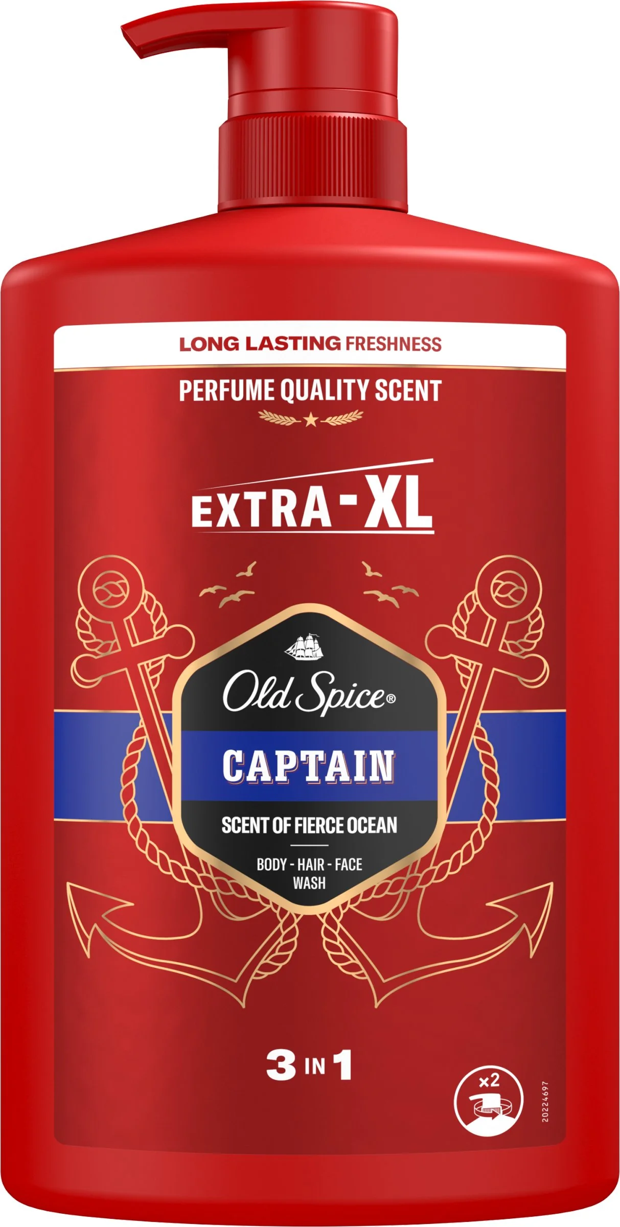 Old Spice SG 1l Captain 1×1000 ml, pánsky šampón a sprchový gél