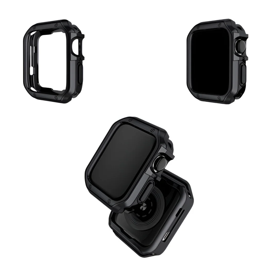 MG Soft Strong puzdro na Apple Watch 4/5/6/SE 40mm, čierne