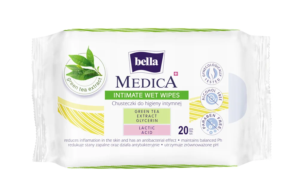 BELLA Medica Intímne vlhčené obrúsky 20 ks 1×20 ks