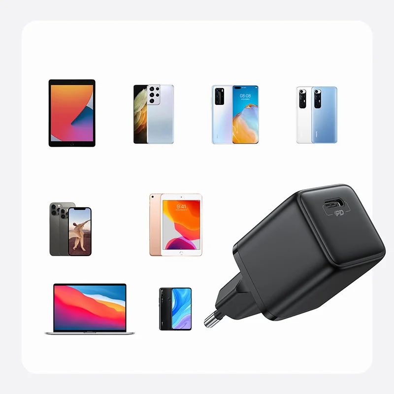 Joyroom Mini Fast Charger sieťová nabíjačka USB-C 25W 3A, čierna