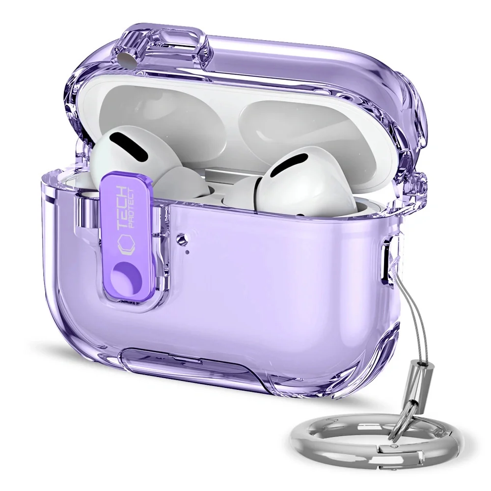 Tech-Protect Bounce Pro puzdro na Apple AirPods Pro 3, fialové