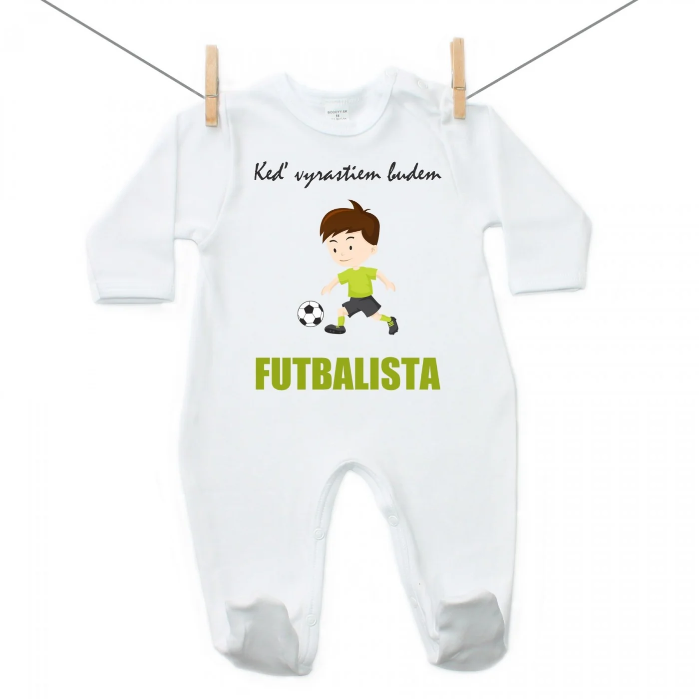 Boodyy Overal Keď vyrastiem budem futbalista Veľkosť: 68