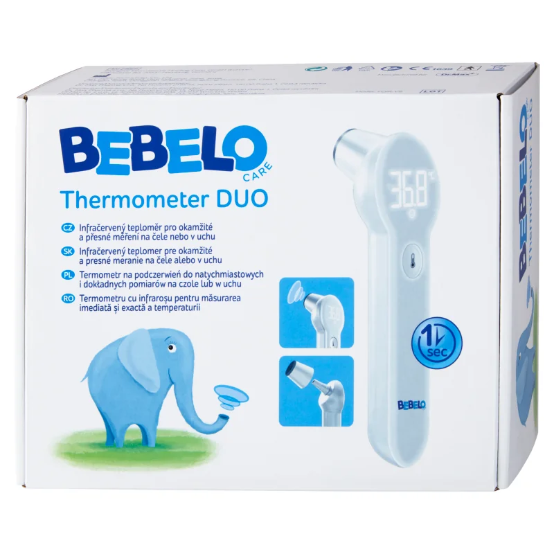 BEBELO Thermometer DUO infračervený teplomer 1×1 ks, teplomer