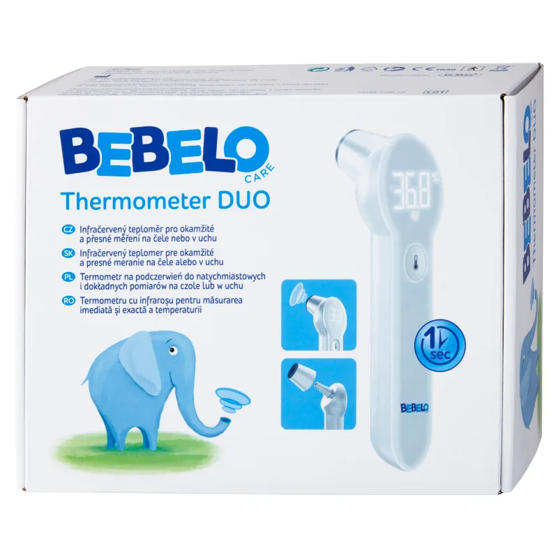 BEBELO Thermometer DUO infračervený teplomer 1×1 ks, teplomer