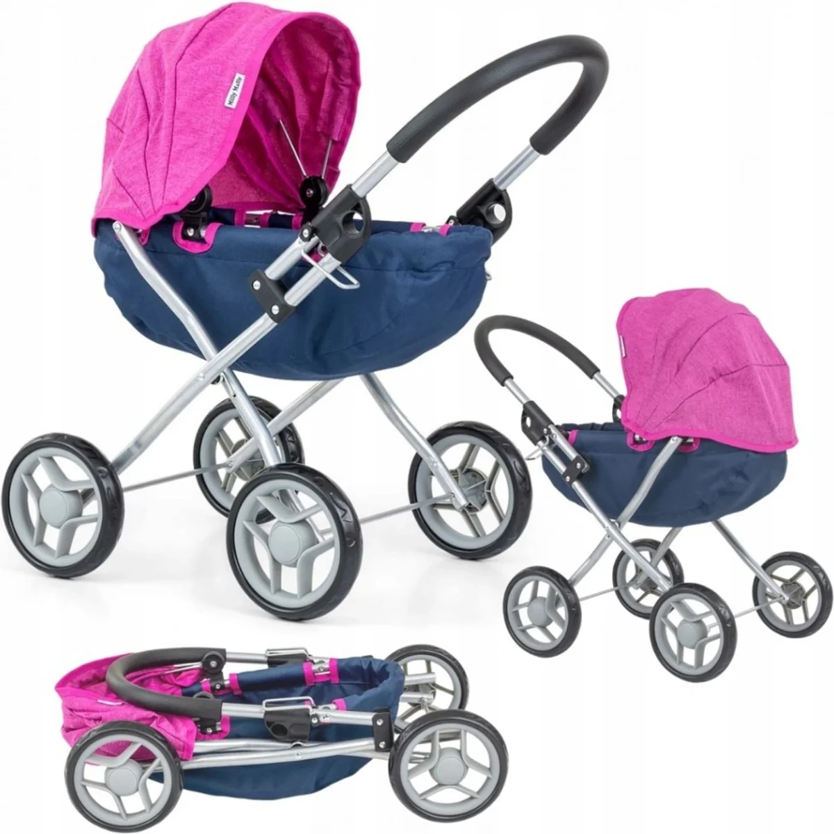 Detský kočík pre bábiky Milly Mally Dori Prestige Navy , 20C52349