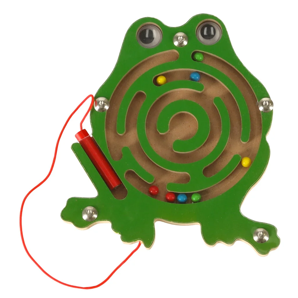 Spoločenská hra pre deti Magnetické bludisko žaba