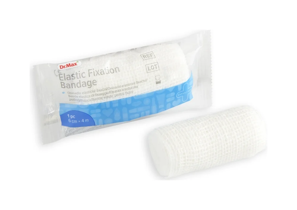 Dr.Max Elastic Fixation Bandage 1×1 ks, 6 cm x 4 m
