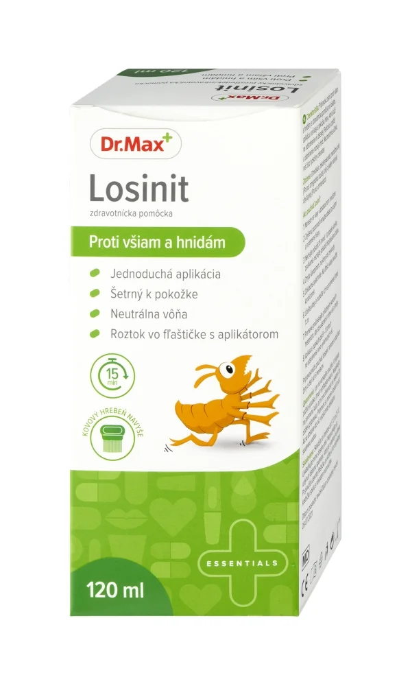 Dr. Max Losinit proti všiam a hnidám 1×120 ml, na vlasy a pokožku hlavy