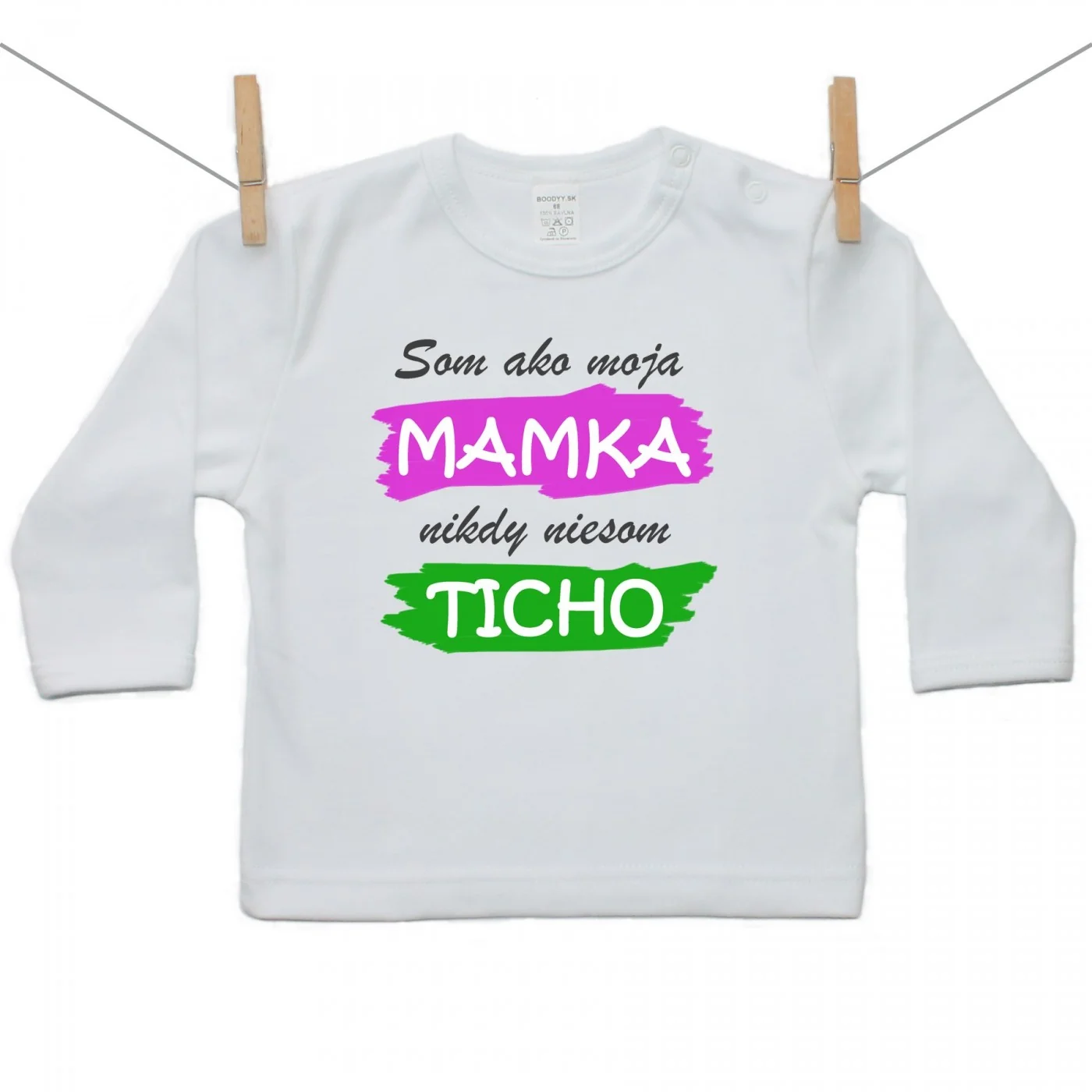 Boodyy Tričko s dlhým rukávom Som ako moja mamka ... Veľkosť: 140
