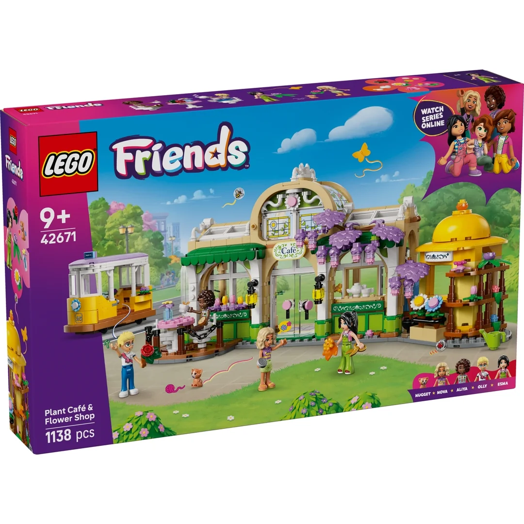 LEGO® Friends 42671 Kaviareň plná rastlín a kvetinárstvo