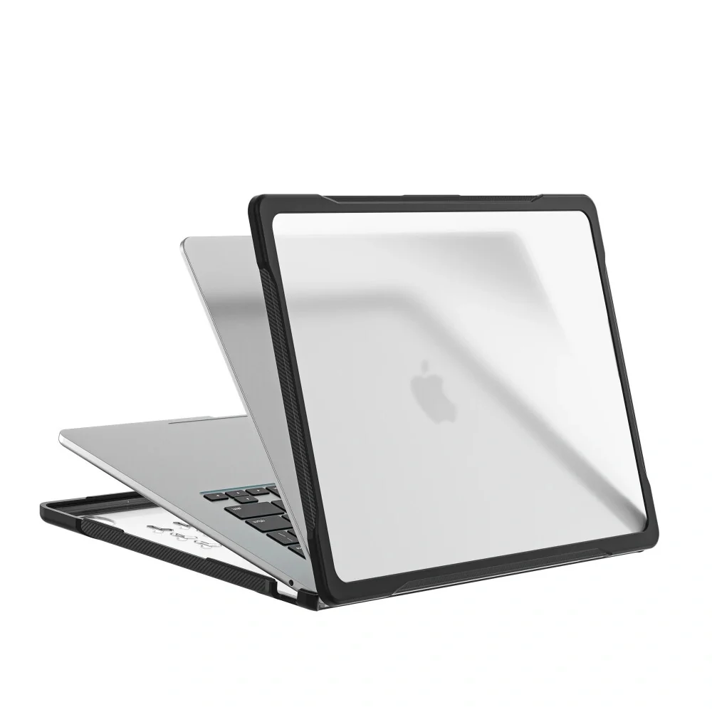 Tech-Protect Velar puzdro na MacBook Air 13'' M2-M5 2023-2026, čierne / priesvitné