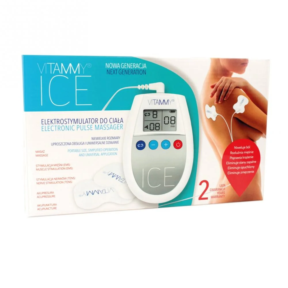 VITAMMY ICE Svalový stimulátor, farba šedá 1×1 ks, úľava od bolesti