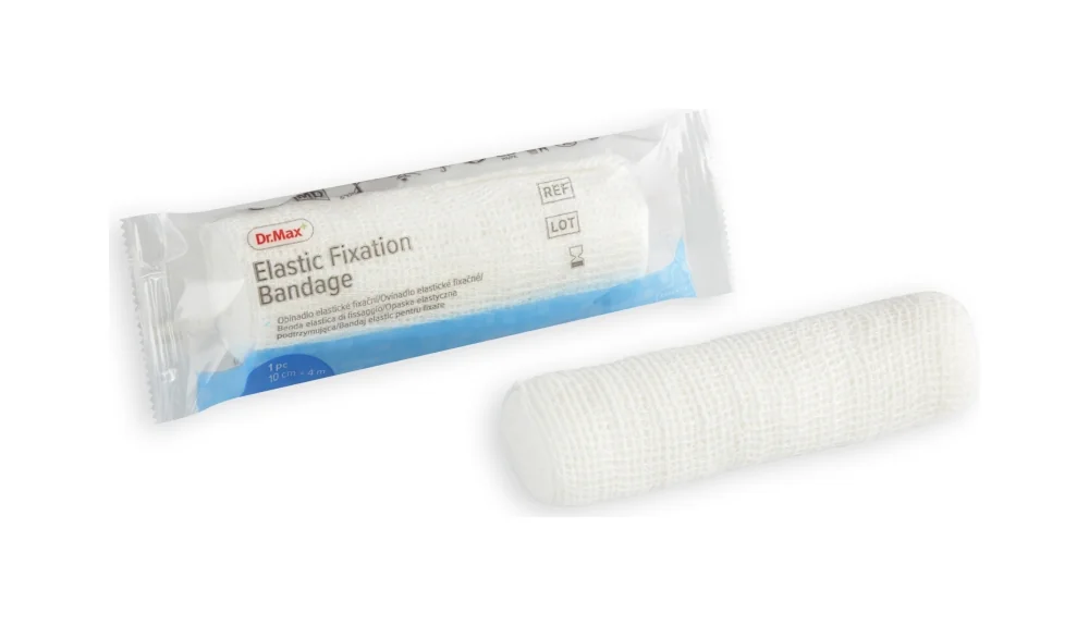 Obväz elastický nesterilný 10 cm x 4 m 1×1 ks
