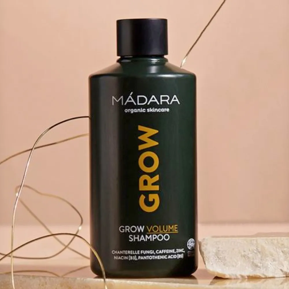 Mádara Grow, Šampón Pre Objem A Rast Vlasov 1×250 ml, prírodný šampón